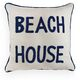 imagem do produto Almofada Decorativa Linho Cru com Bordado Manual Beach House 52x52cm - Catran