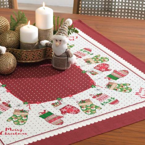 imagem do produto Caminho de Mesa Retangular 42x170cm Natal Tempo de Brincar - Karsten