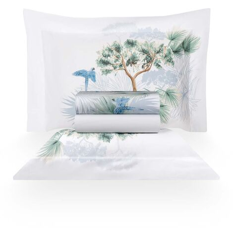 imagem do produto Jogo de Cama Casal 200 Fios Arara Azul - Naturalle Fashion