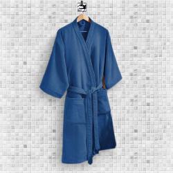 Roupão de Banho Adulto Unissex Velour Confort Azul/10195 M