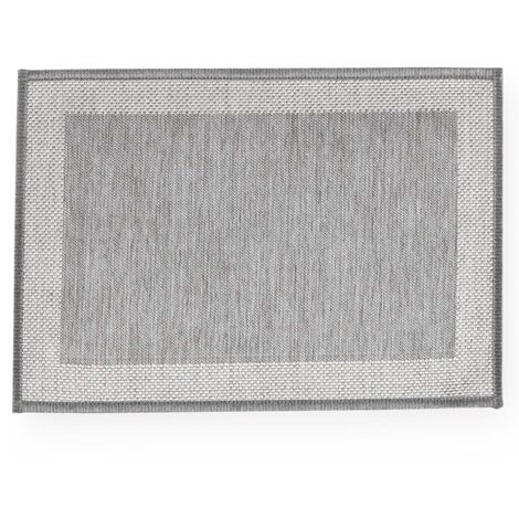 imagem do produto Tapete Antiderrapante Decore Multti Jacquard Square Grey 50x70cm - Kacyumara