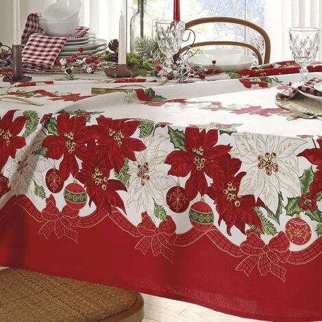 imagem do produto Toalha de Mesa Quadrada 140x140cm Athenas Natal 104 - Dohler