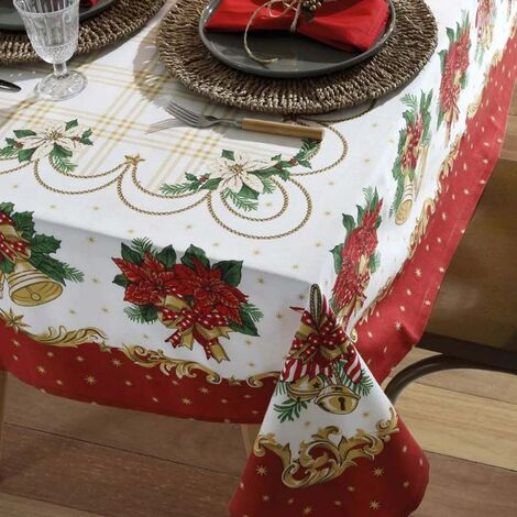 imagem do produto Toalha de Mesa Quadrada 140x140cm Athenas Natal 107 - Dohler