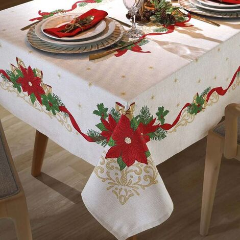 imagem do produto Toalha de Mesa Retangular 140x210cm Athenas Natal 105 - Dohler