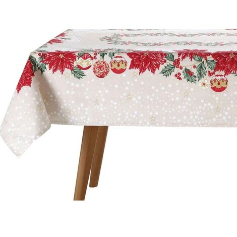 imagem do produto Toalha de Mesa Retangular 160x250cm Athenas Natal 108 - Dohler