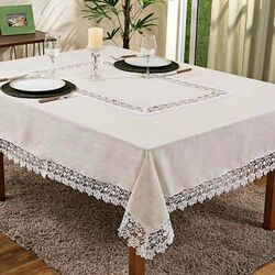 Toalha de Mesa Retangular 180x350cm 17570 Bege