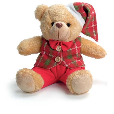 imagem do produto Urso com Roupa de Natal 1007449 21cm - Catran